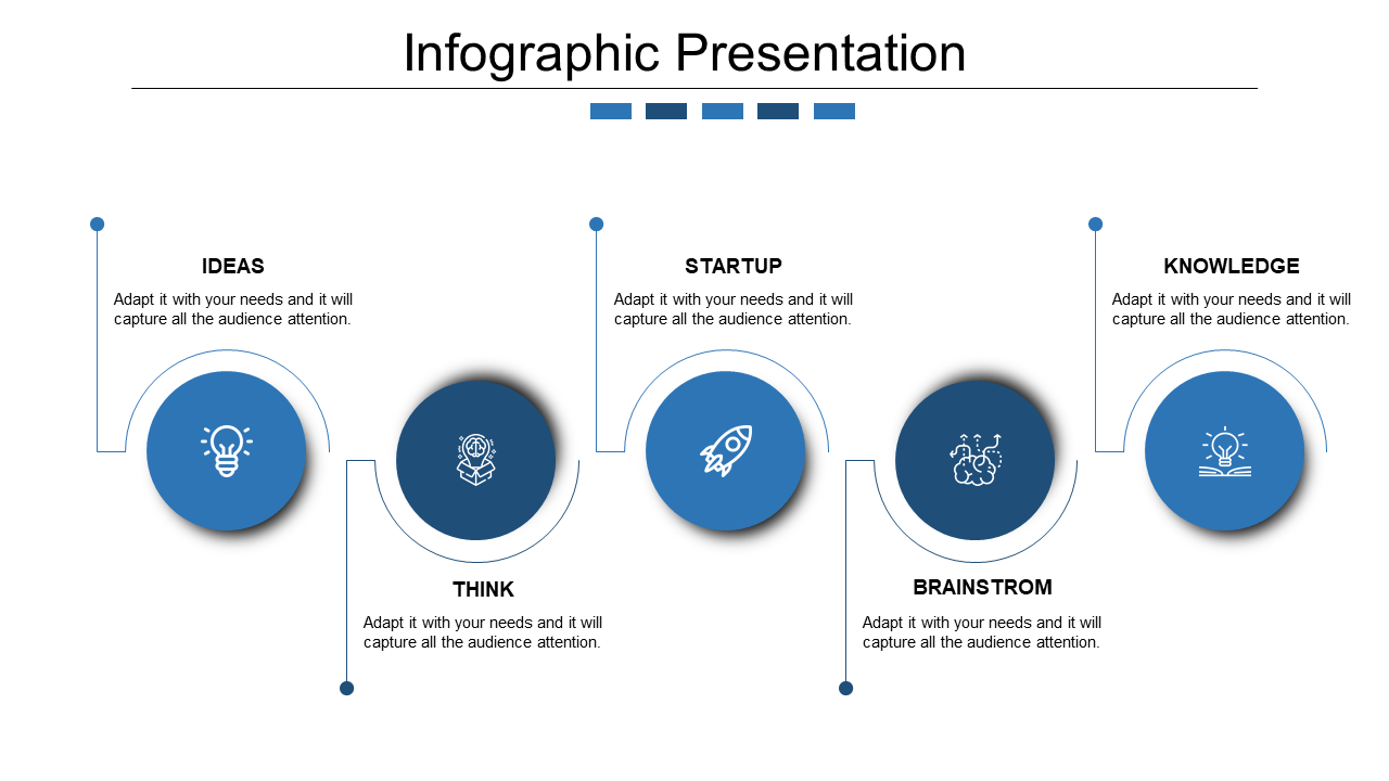 Innovative Infographic Template PowerPoint with Five Nodes